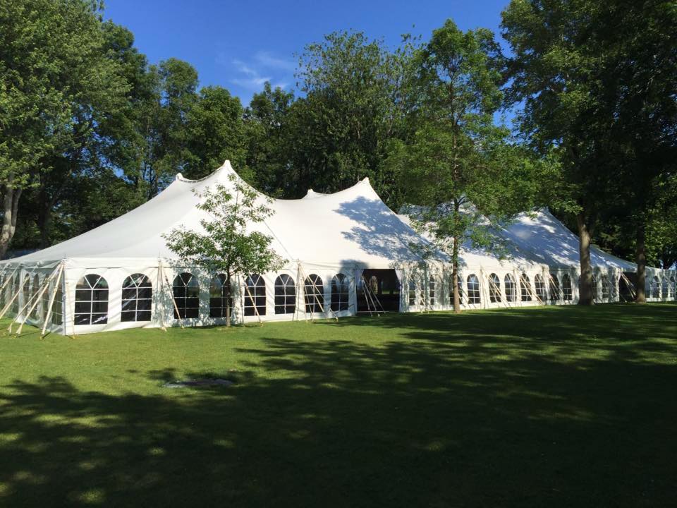 60 X 120 WHITE POLE TENT (For up to 720 people)