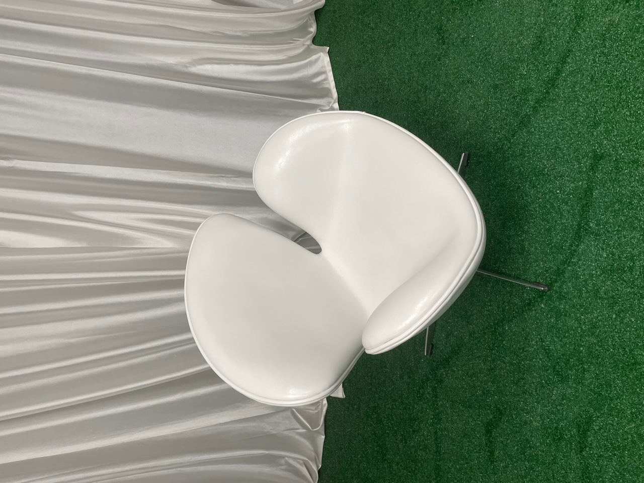 HANNAH WHITE TUB CHAIR - 15" High Seat - 27" Width & 24" Front to Back