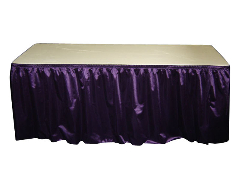 VIOLET SKIRTED TABLE 4' 6' OR 8'