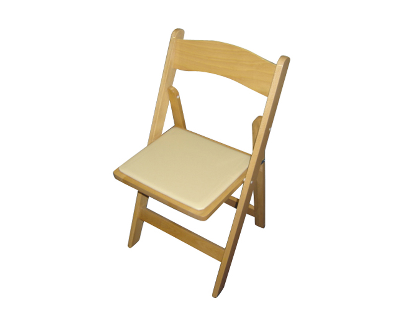 NATURAL WOOD FOLDING CHAIR