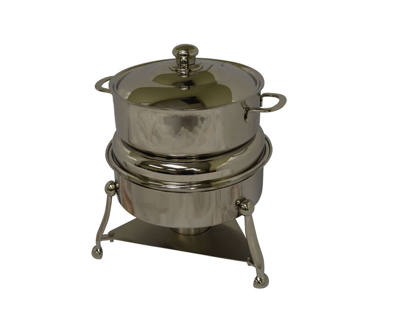 S/S SOUP TOURINE with STERNO 10.5  Quarts/ 9.9 L