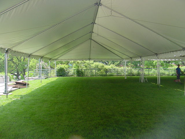 30 X 75 WHITE FRAME TENT (For up to 225 people)