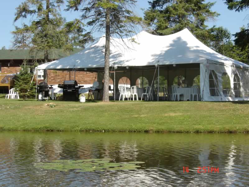 20 X 40 WHITE POLE TENT (For up to 80 people)