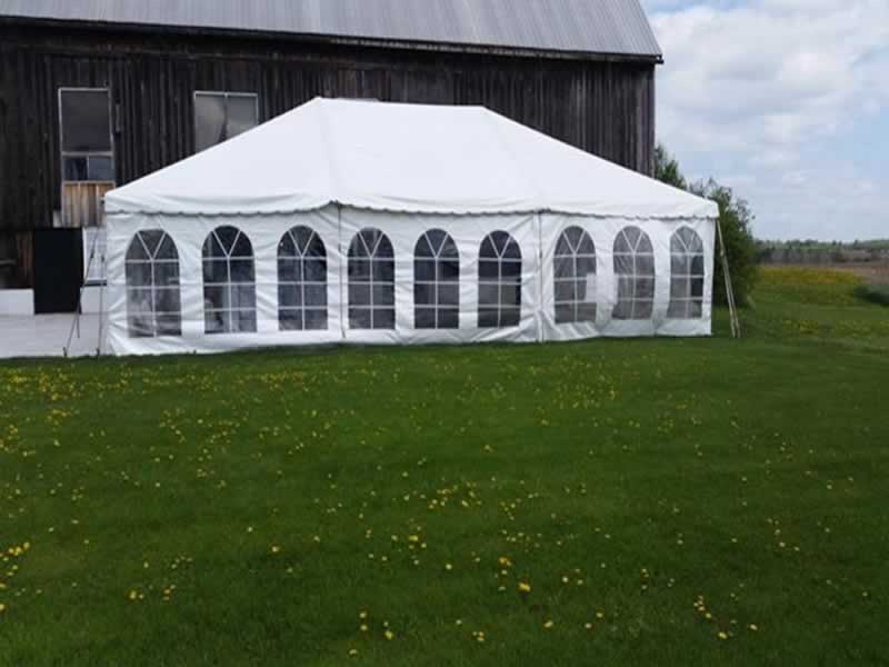 20X30 WHITE FRAME TENT (For up to 60 people)