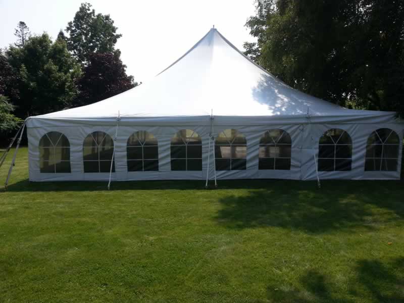 40 X 40 WEDDING POLE TENT (For up to 160 people)