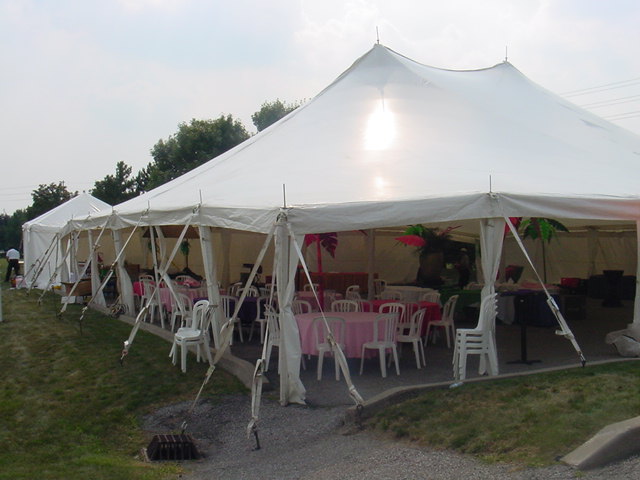 60 X 60 WHITE POLE TENT (For up to 360 people)