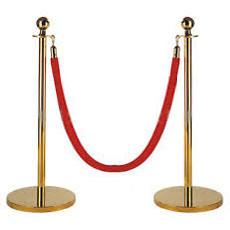 BRASS STANCHIONS - need 2 stanchions to hang 1 rope not included