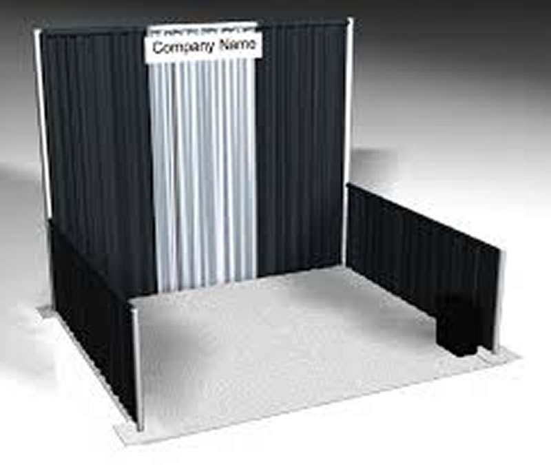 BOOTHS 10'X10' - available in black,red,burgundy,royal blue,off white,green