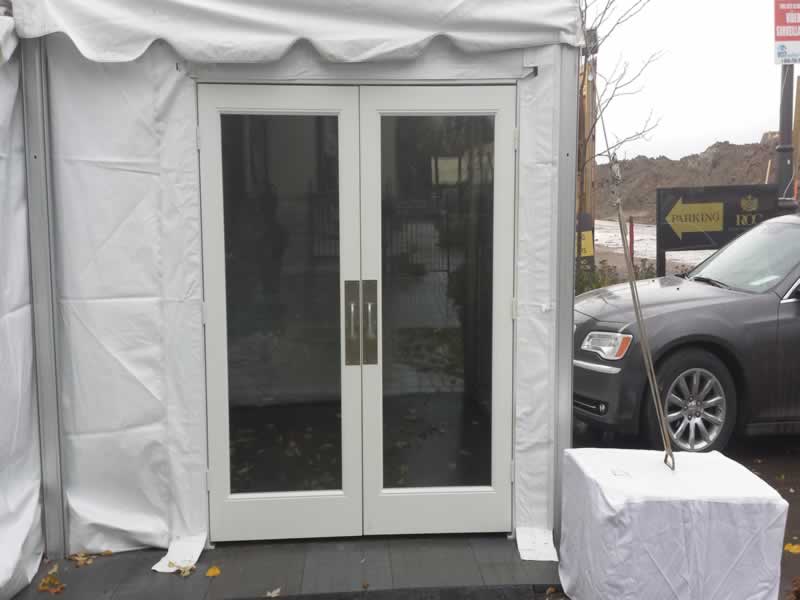 DOUBLE DOORS FOR FRAME TENT