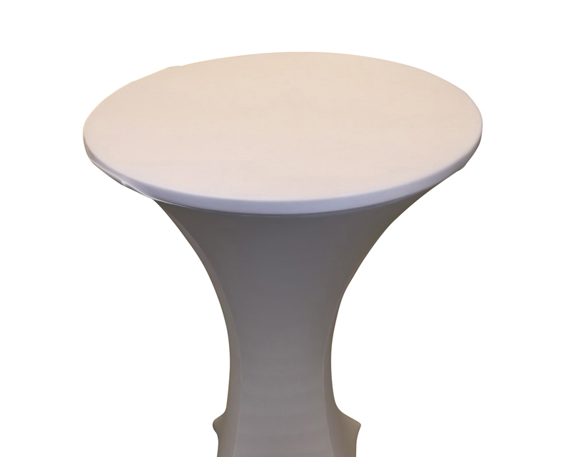 WHITE SPANDEX COVER FOR 24 INCH ROUND CRUISER (Table not included)