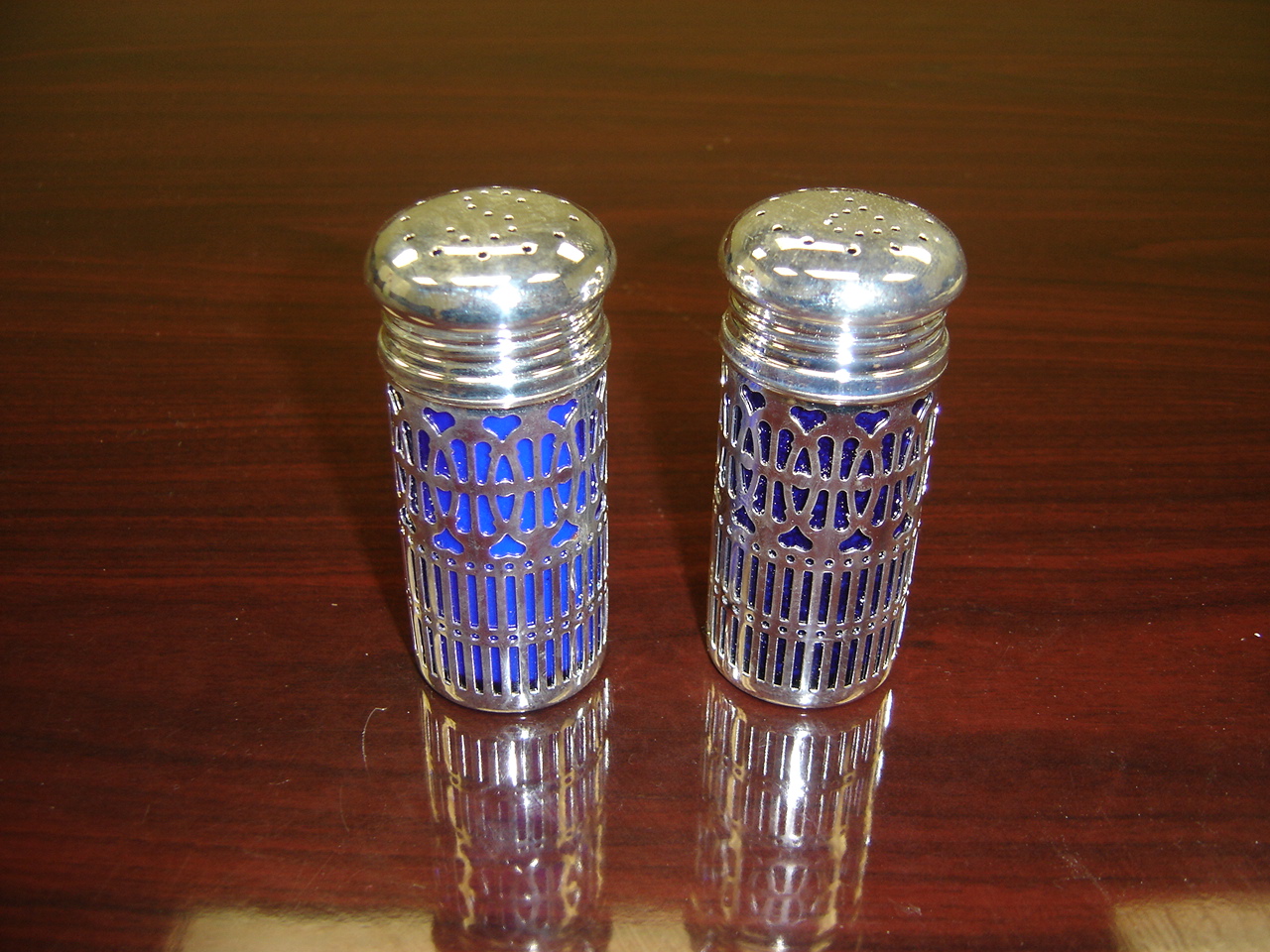 TALL SILVER S&P SET