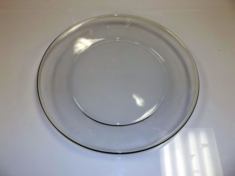 14" CLEAR GLASS CHARGER
