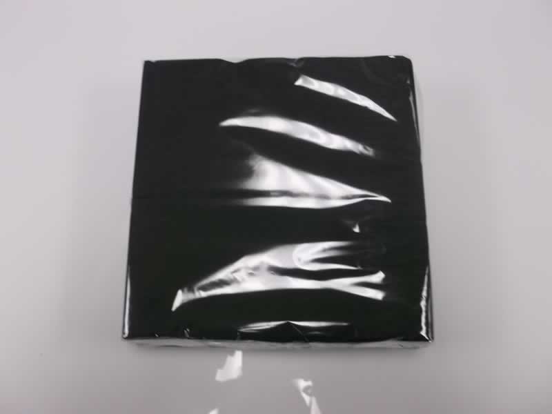 PAPER LUNCH NAPKIN BLACK - Package of 50 *out of stock*
