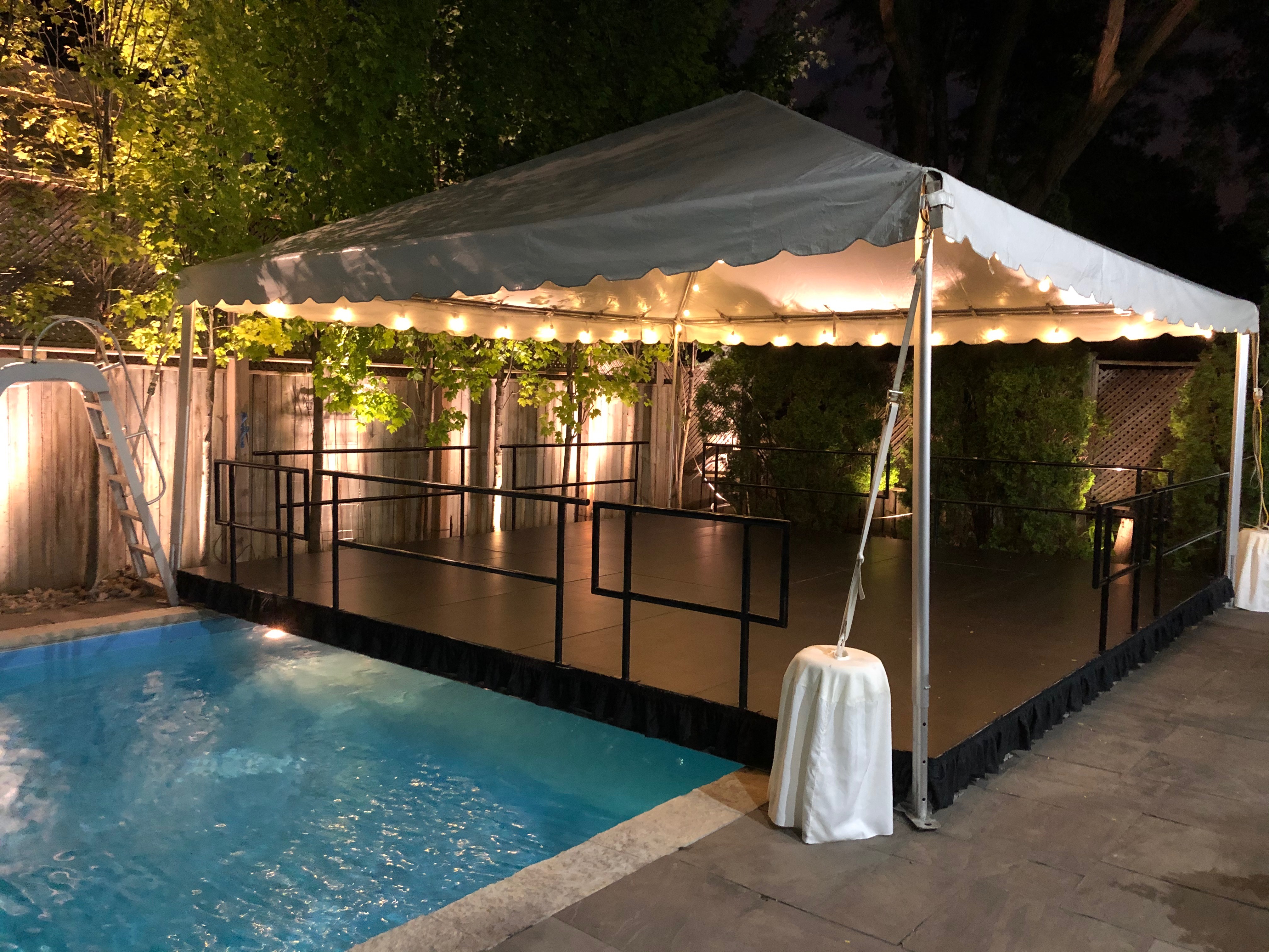 POOL COVERING PER SQUARE FOOT -Tent Separate Cost
