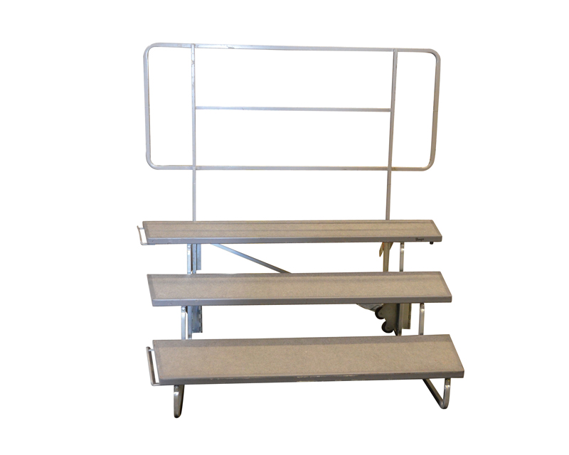 CHOIR RISERS 8", 16", 24" LEVELS (Stands 9 adults)