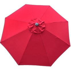 7 FT RED MARKET UMBRELLA with BASE